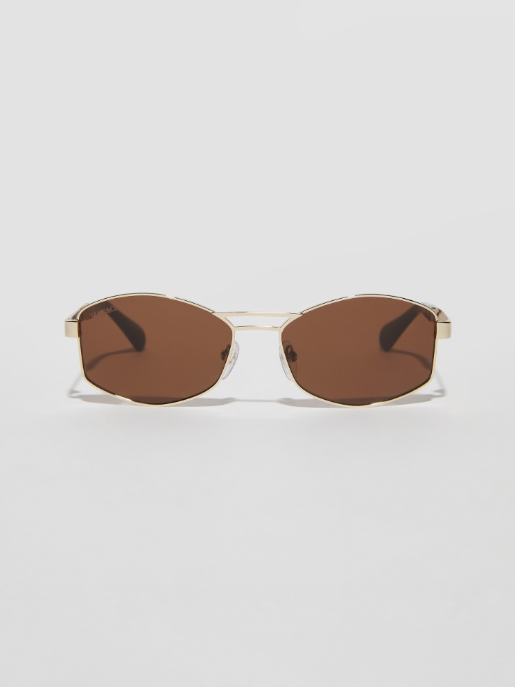 Sweat-shirt à capuche en maille tricotée, lait | MAX&Co. Lunettes ovales en métal - BRUN - MAX&Co.